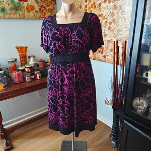 Lane Bryant 22/24W Knee Length Floral Dress